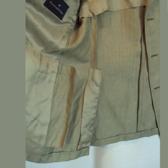 ERMENEGILDO ZEGNA Green Jacket Blazer US 38 R - Picture 4 of 8